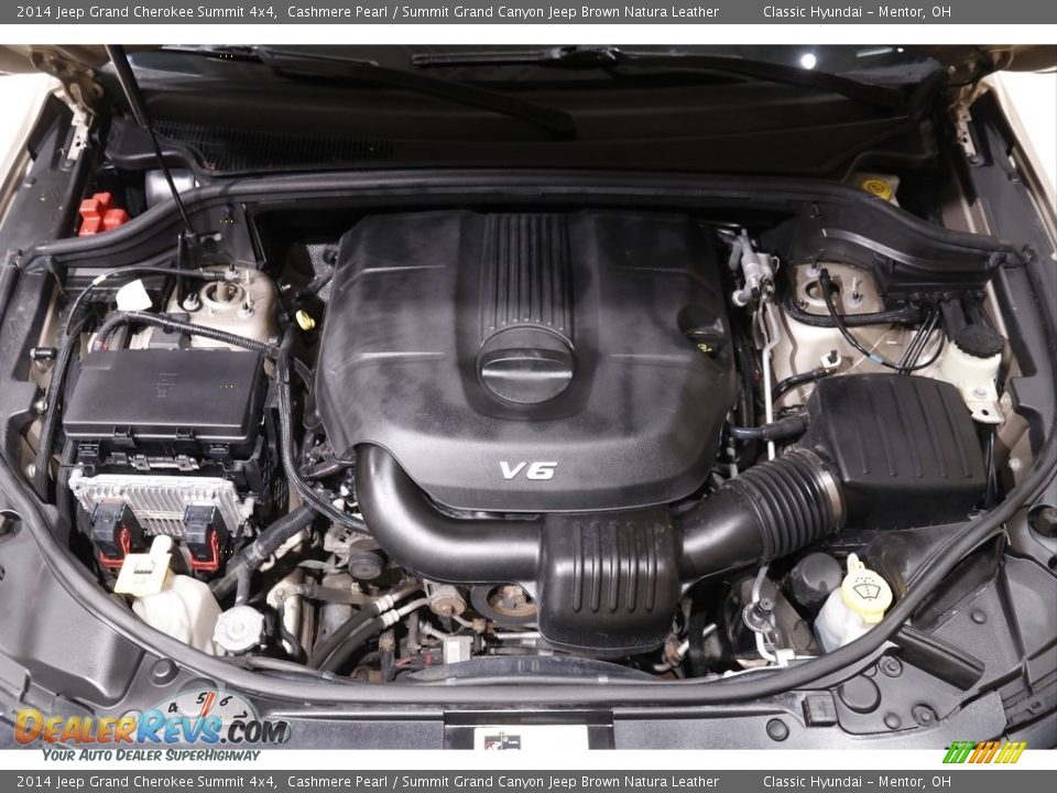 2014 Jeep Grand Cherokee Summit 4x4 Cashmere Pearl / Summit Grand Canyon Jeep Brown Natura Leather Photo #20