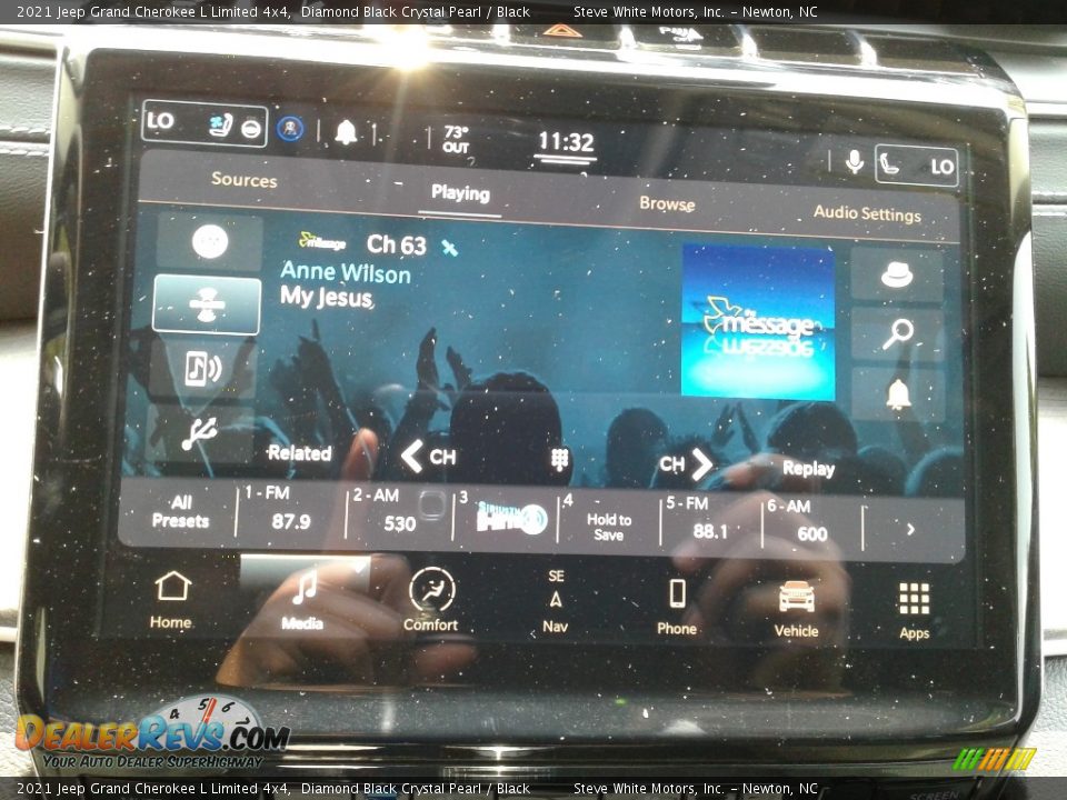 2021 Jeep Grand Cherokee L Limited 4x4 Diamond Black Crystal Pearl / Black Photo #21