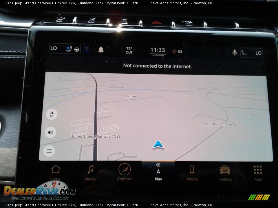 2021 Jeep Grand Cherokee L Limited 4x4 Diamond Black Crystal Pearl / Black Photo #22