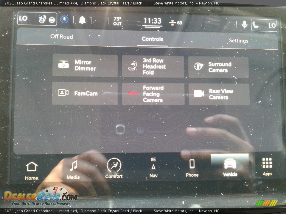 2021 Jeep Grand Cherokee L Limited 4x4 Diamond Black Crystal Pearl / Black Photo #23
