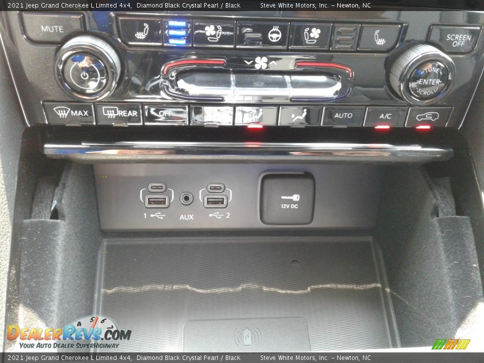 2021 Jeep Grand Cherokee L Limited 4x4 Diamond Black Crystal Pearl / Black Photo #25