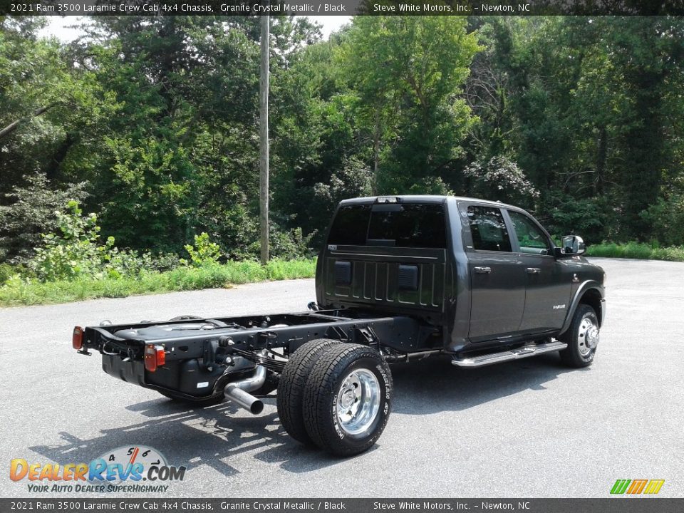 2021 Ram 3500 Laramie Crew Cab 4x4 Chassis Granite Crystal Metallic / Black Photo #6