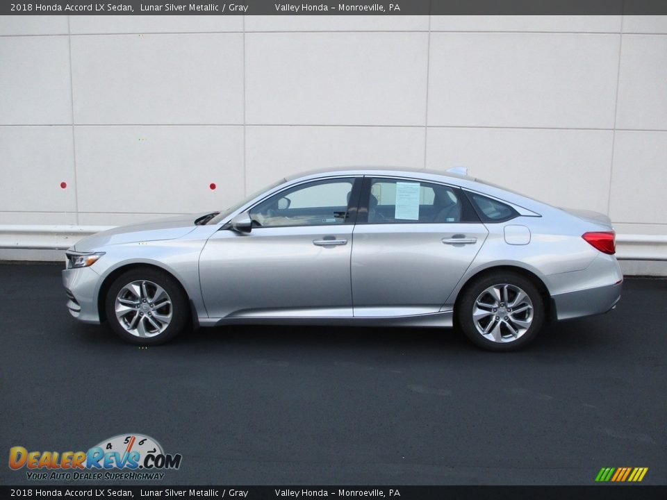 2018 Honda Accord LX Sedan Lunar Silver Metallic / Gray Photo #2