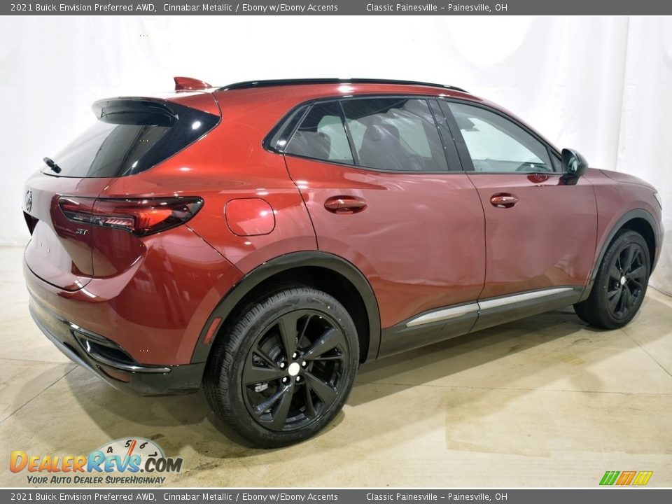 2021 Buick Envision Preferred AWD Cinnabar Metallic / Ebony w/Ebony Accents Photo #2