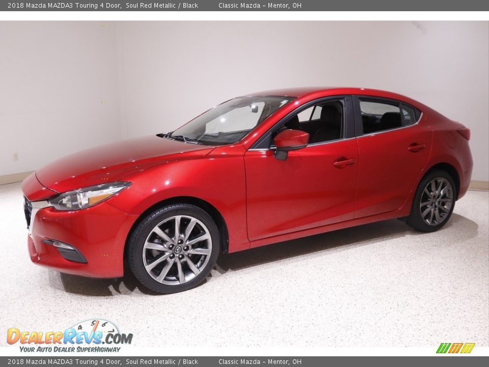 2018 Mazda MAZDA3 Touring 4 Door Soul Red Metallic / Black Photo #3