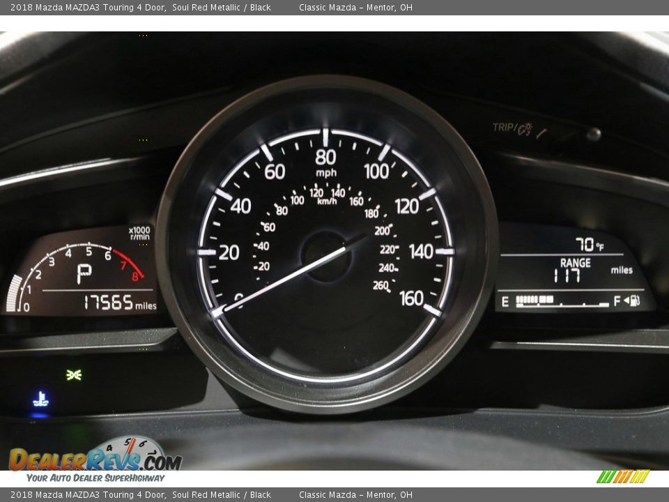 2018 Mazda MAZDA3 Touring 4 Door Soul Red Metallic / Black Photo #8