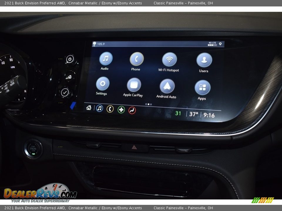 2021 Buick Envision Preferred AWD Cinnabar Metallic / Ebony w/Ebony Accents Photo #12