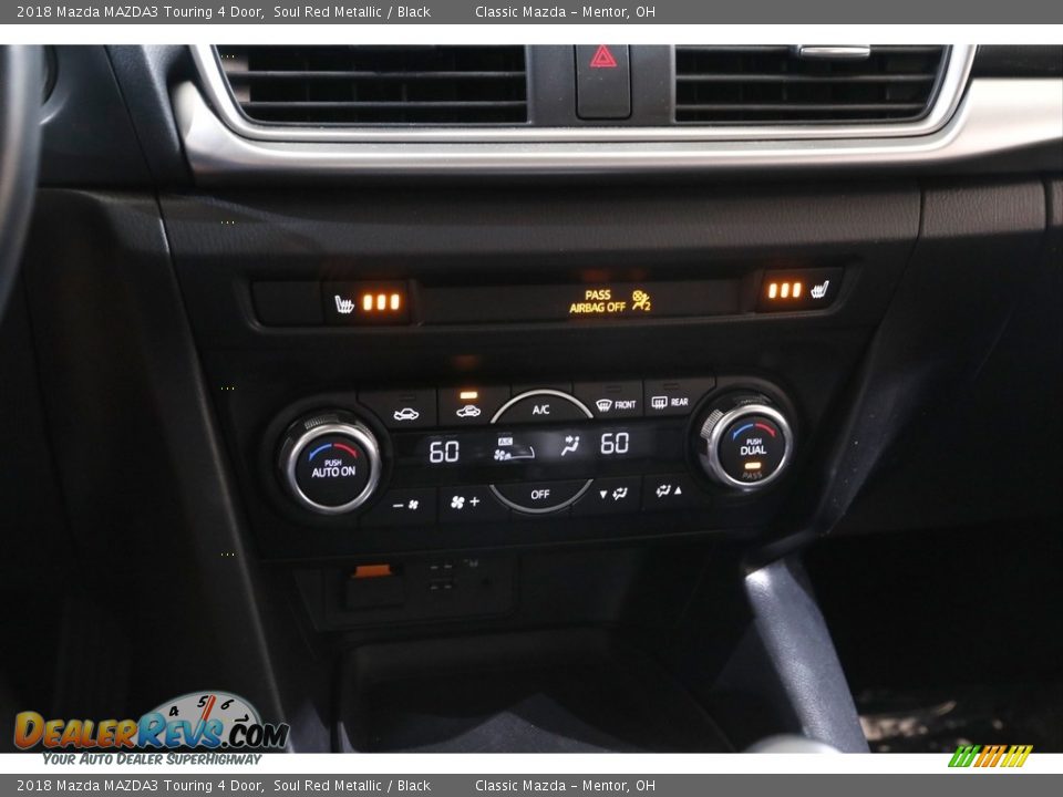2018 Mazda MAZDA3 Touring 4 Door Soul Red Metallic / Black Photo #12