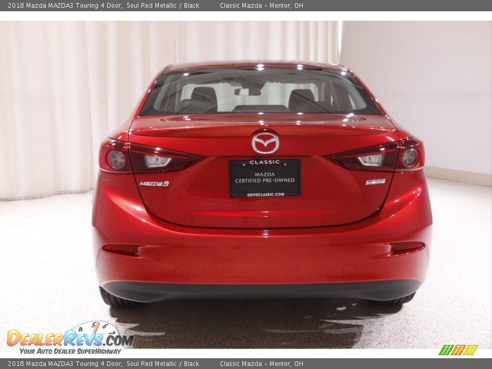2018 Mazda MAZDA3 Touring 4 Door Soul Red Metallic / Black Photo #17