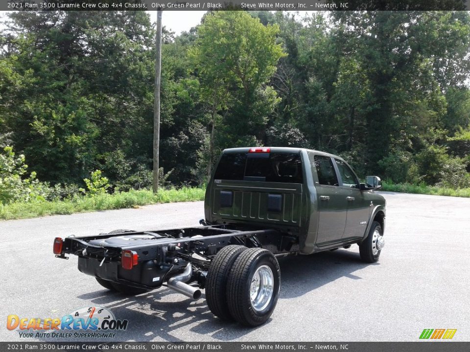 2021 Ram 3500 Laramie Crew Cab 4x4 Chassis Olive Green Pearl / Black Photo #6