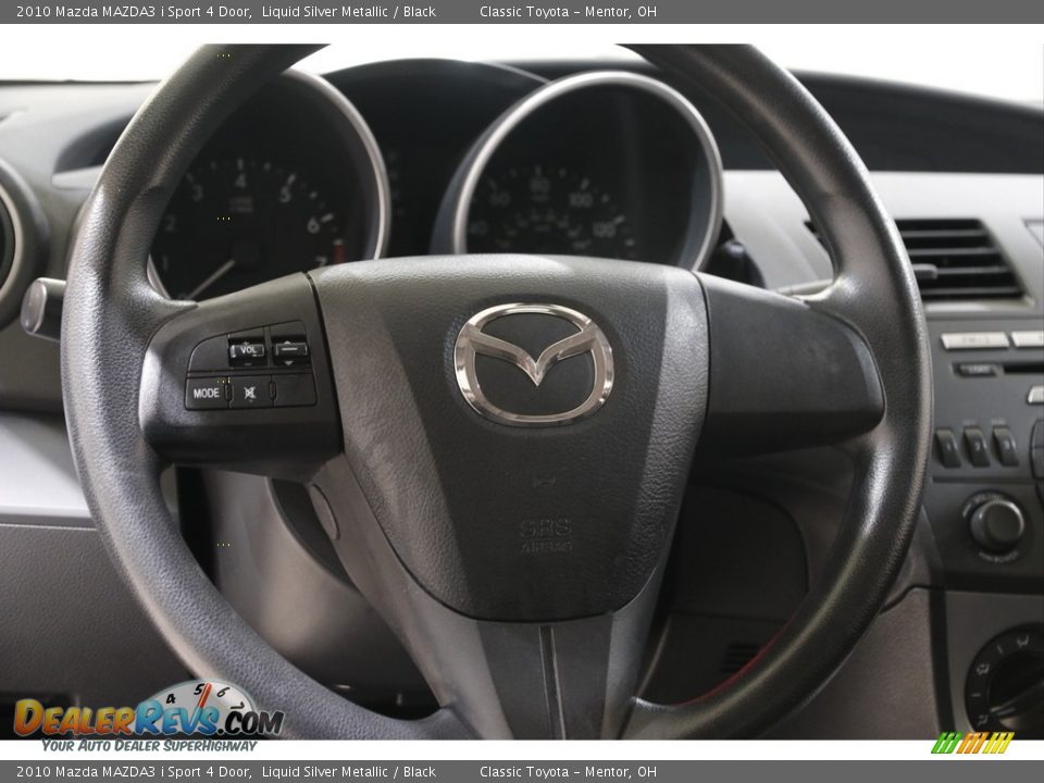 2010 Mazda MAZDA3 i Sport 4 Door Liquid Silver Metallic / Black Photo #7