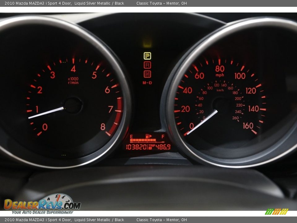 2010 Mazda MAZDA3 i Sport 4 Door Liquid Silver Metallic / Black Photo #8
