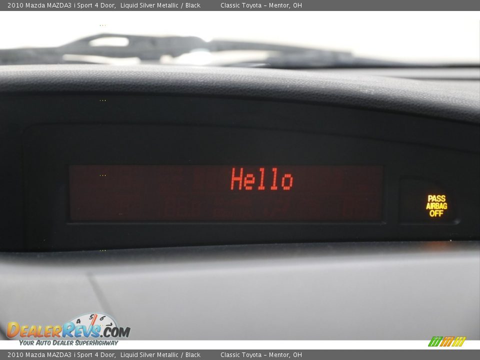 2010 Mazda MAZDA3 i Sport 4 Door Liquid Silver Metallic / Black Photo #10