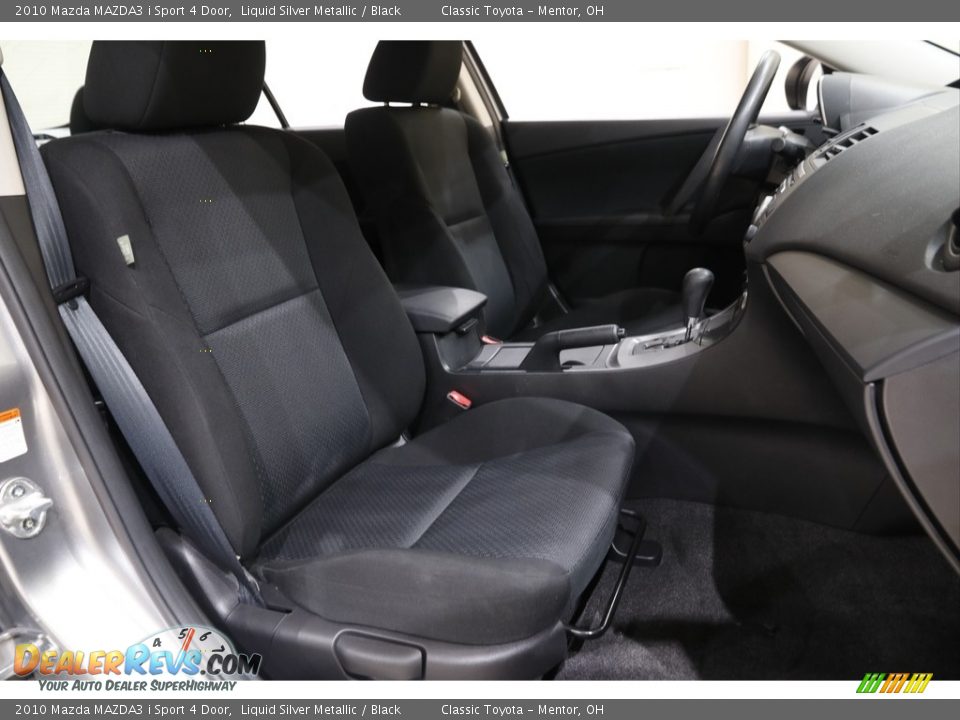 2010 Mazda MAZDA3 i Sport 4 Door Liquid Silver Metallic / Black Photo #14