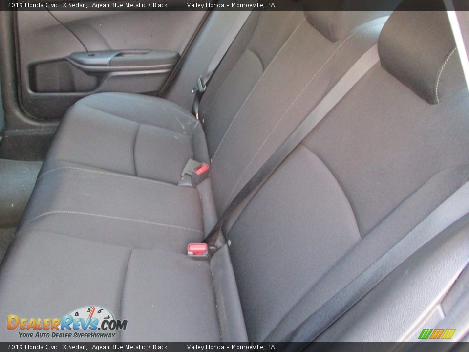 2019 Honda Civic LX Sedan Agean Blue Metallic / Black Photo #12