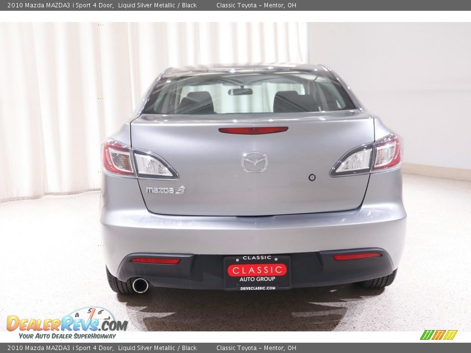 2010 Mazda MAZDA3 i Sport 4 Door Liquid Silver Metallic / Black Photo #17