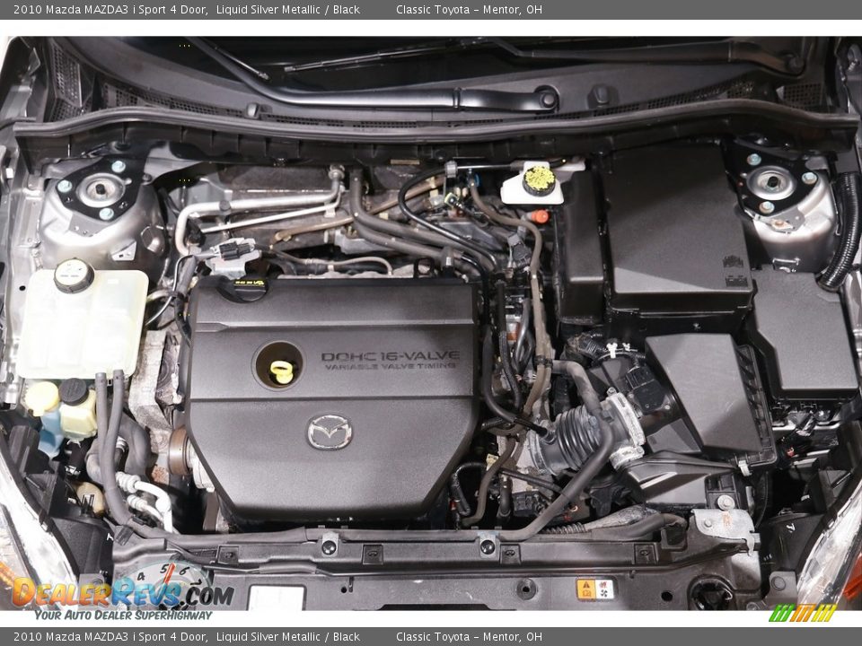 2010 Mazda MAZDA3 i Sport 4 Door Liquid Silver Metallic / Black Photo #18