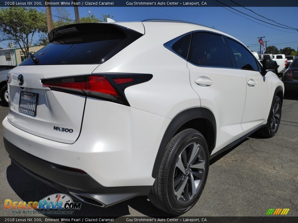 2018 Lexus NX 300 Eminent White Pearl / Glazed Caramel Photo #4