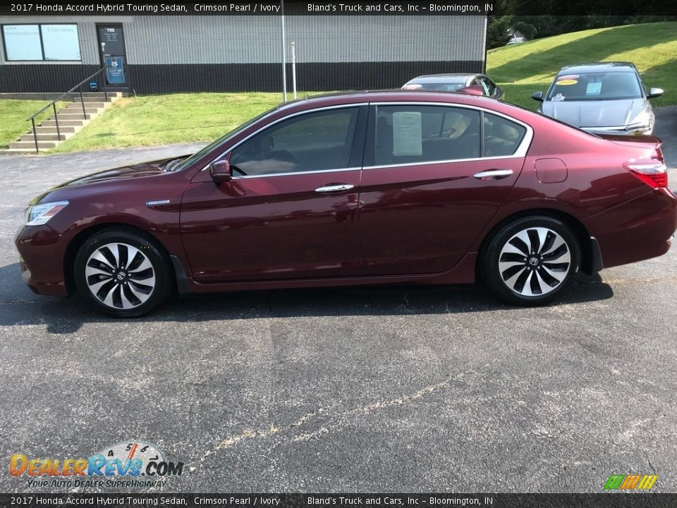 2017 Honda Accord Hybrid Touring Sedan Crimson Pearl / Ivory Photo #1