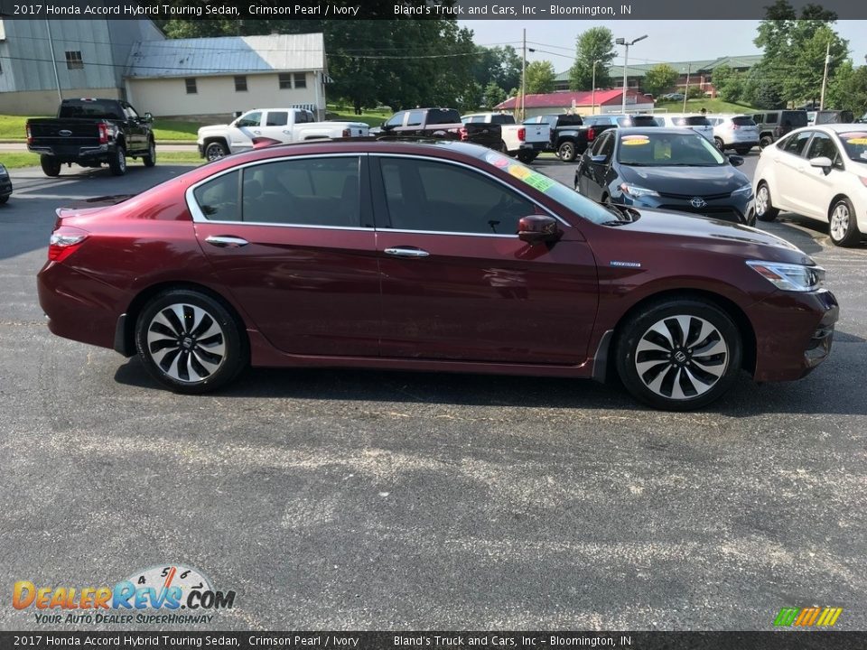 2017 Honda Accord Hybrid Touring Sedan Crimson Pearl / Ivory Photo #5