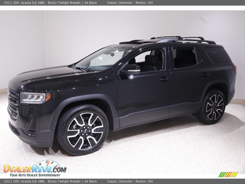 2021 GMC Acadia SLE AWD Ebony Twilight Metallic / Jet Black Photo #3