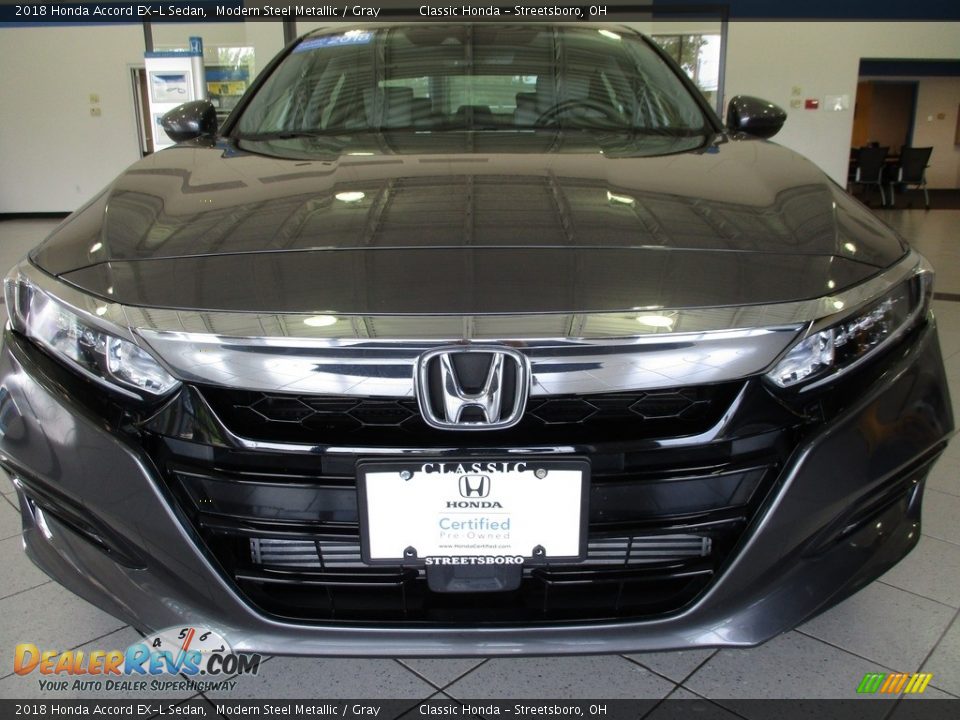 2018 Honda Accord EX-L Sedan Modern Steel Metallic / Gray Photo #2