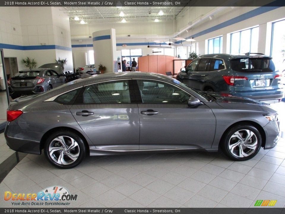 2018 Honda Accord EX-L Sedan Modern Steel Metallic / Gray Photo #4