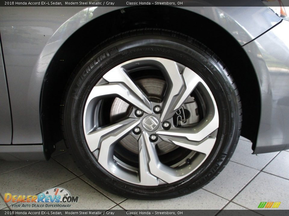 2018 Honda Accord EX-L Sedan Modern Steel Metallic / Gray Photo #5