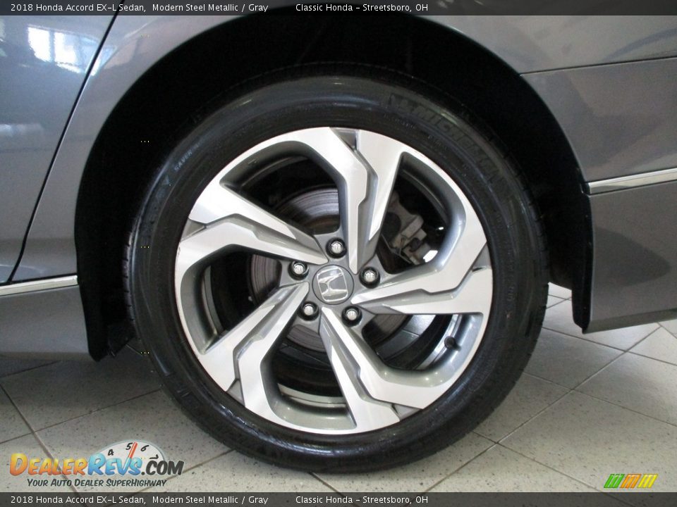 2018 Honda Accord EX-L Sedan Modern Steel Metallic / Gray Photo #9