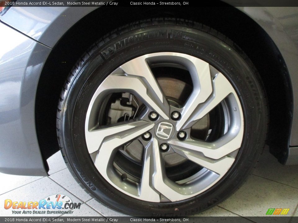 2018 Honda Accord EX-L Sedan Modern Steel Metallic / Gray Photo #10