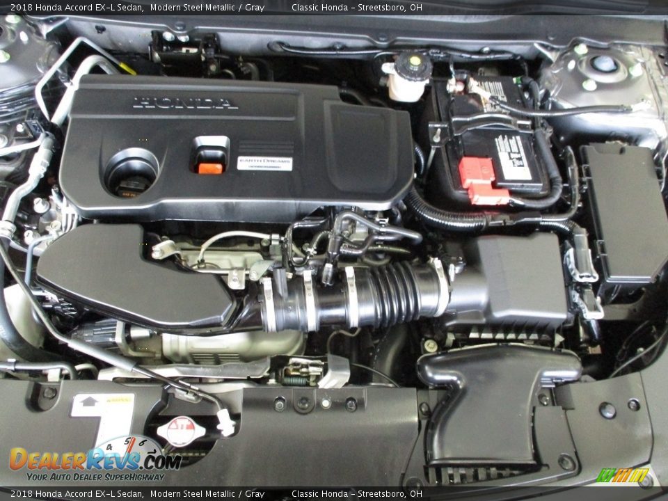 2018 Honda Accord EX-L Sedan Modern Steel Metallic / Gray Photo #15