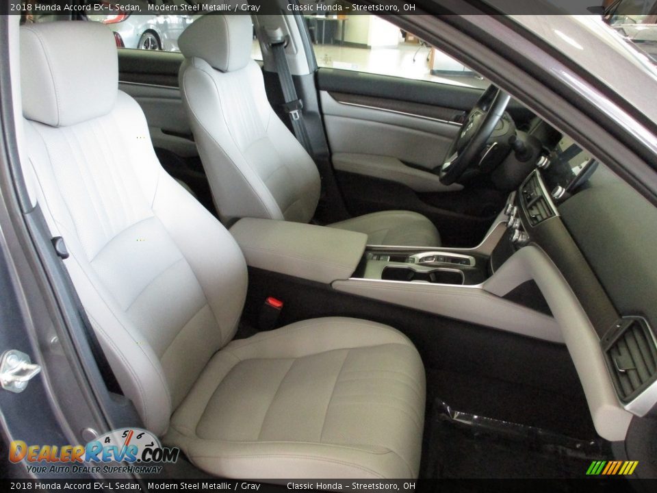 2018 Honda Accord EX-L Sedan Modern Steel Metallic / Gray Photo #18