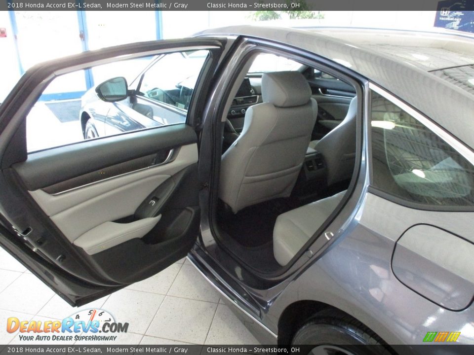 2018 Honda Accord EX-L Sedan Modern Steel Metallic / Gray Photo #21
