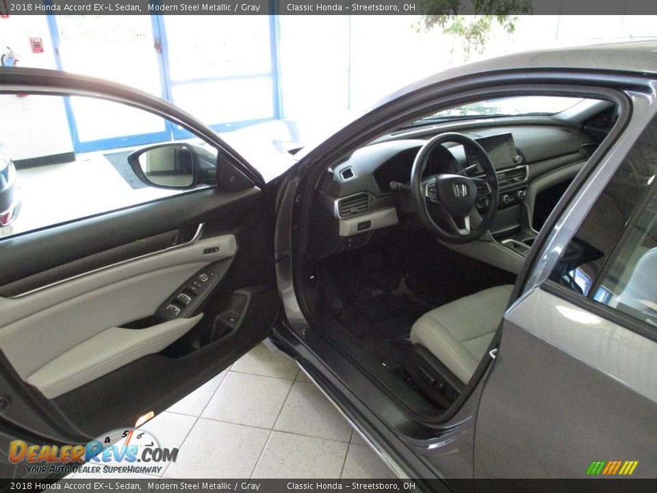2018 Honda Accord EX-L Sedan Modern Steel Metallic / Gray Photo #23