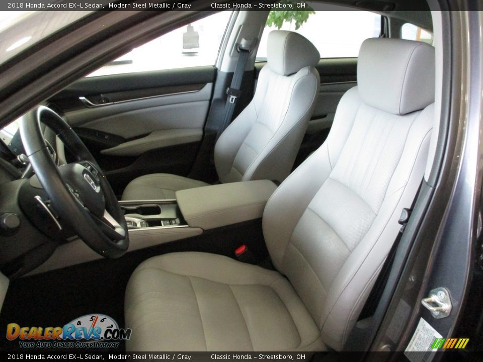 2018 Honda Accord EX-L Sedan Modern Steel Metallic / Gray Photo #24