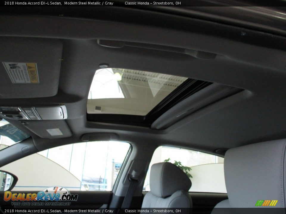 2018 Honda Accord EX-L Sedan Modern Steel Metallic / Gray Photo #26