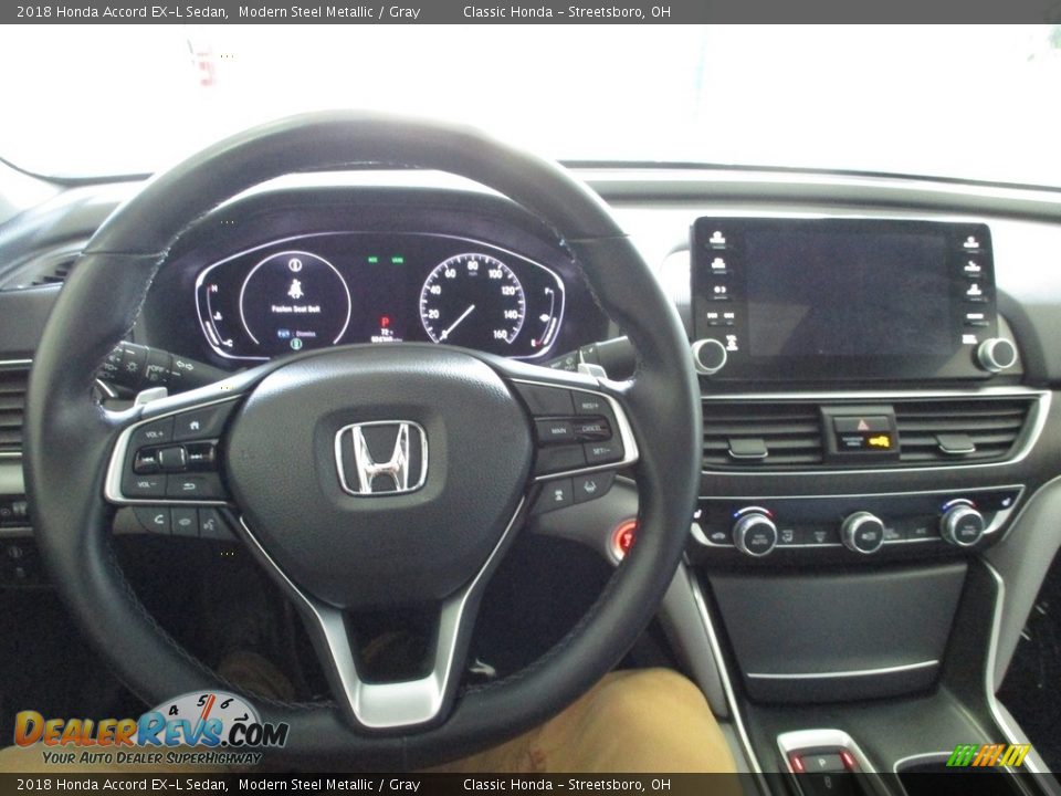 2018 Honda Accord EX-L Sedan Modern Steel Metallic / Gray Photo #27