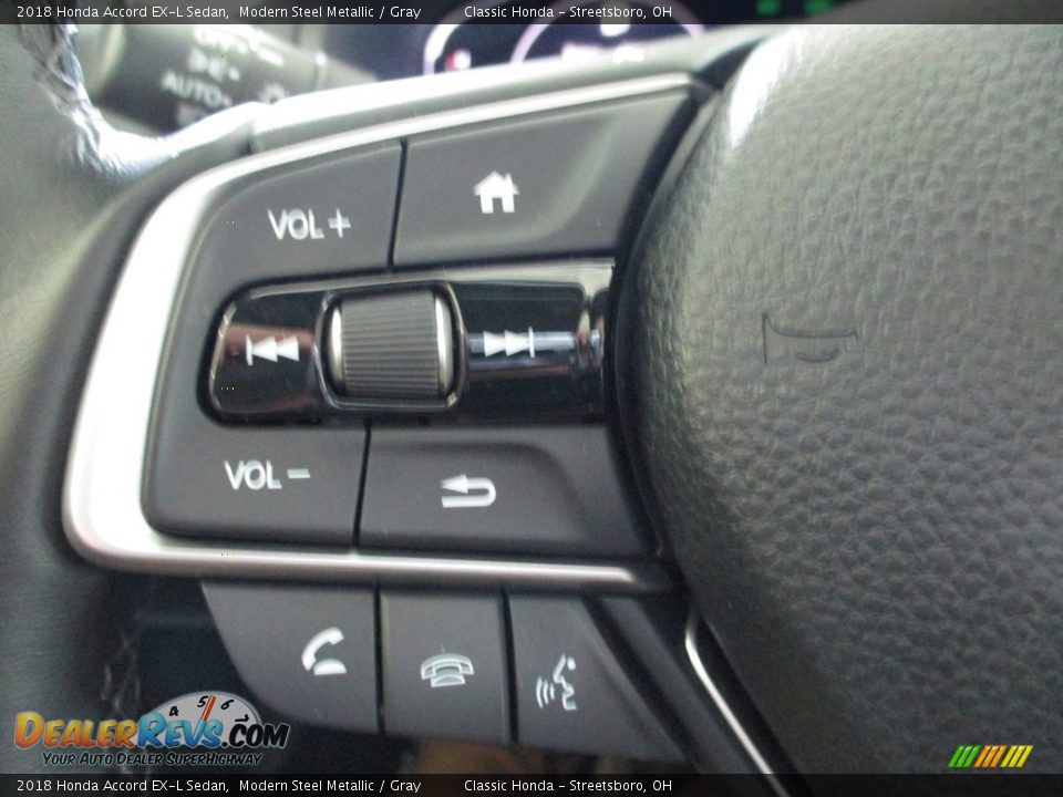 2018 Honda Accord EX-L Sedan Modern Steel Metallic / Gray Photo #29
