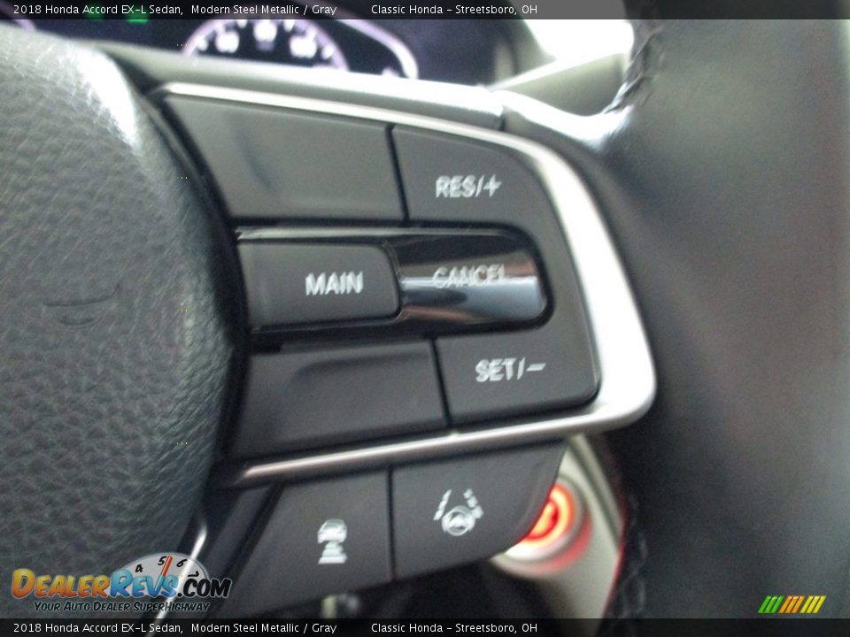 2018 Honda Accord EX-L Sedan Modern Steel Metallic / Gray Photo #30