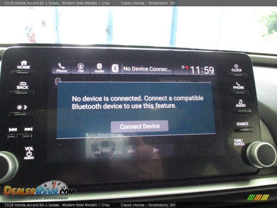 2018 Honda Accord EX-L Sedan Modern Steel Metallic / Gray Photo #34