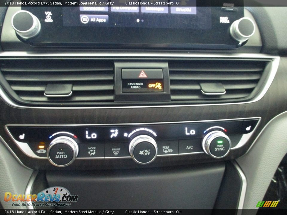 2018 Honda Accord EX-L Sedan Modern Steel Metallic / Gray Photo #36