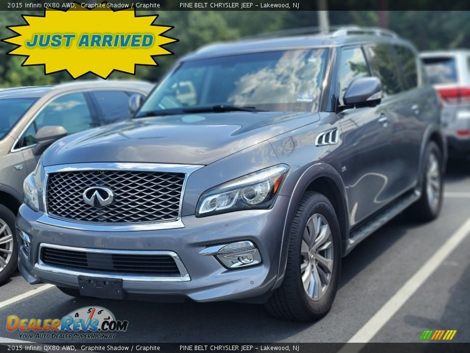 2015 Infiniti QX80 AWD Graphite Shadow / Graphite Photo #1