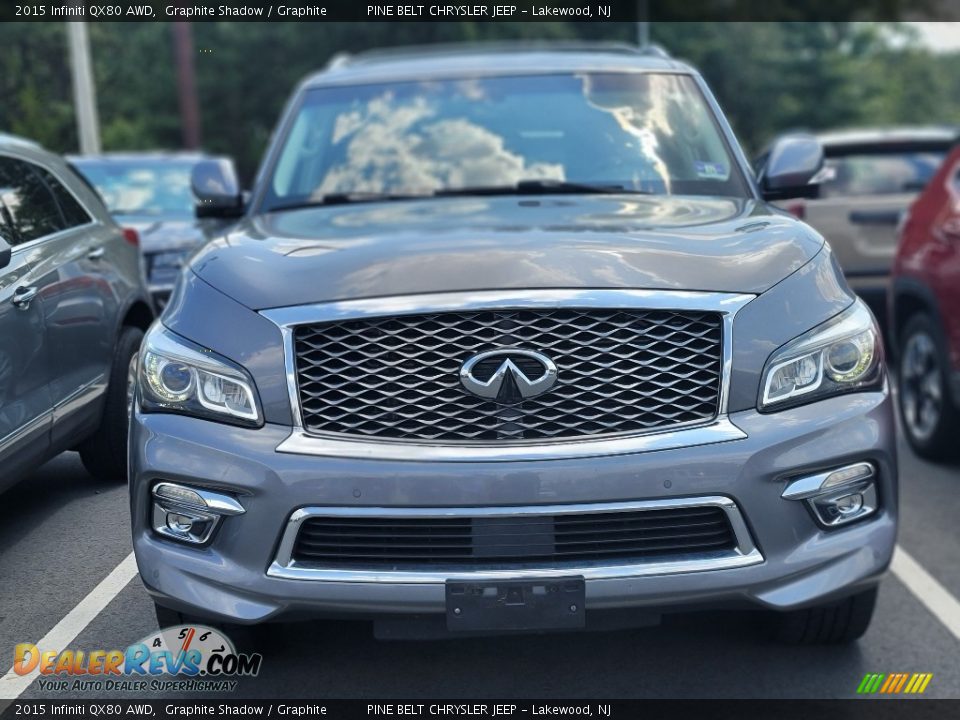 2015 Infiniti QX80 AWD Graphite Shadow / Graphite Photo #2