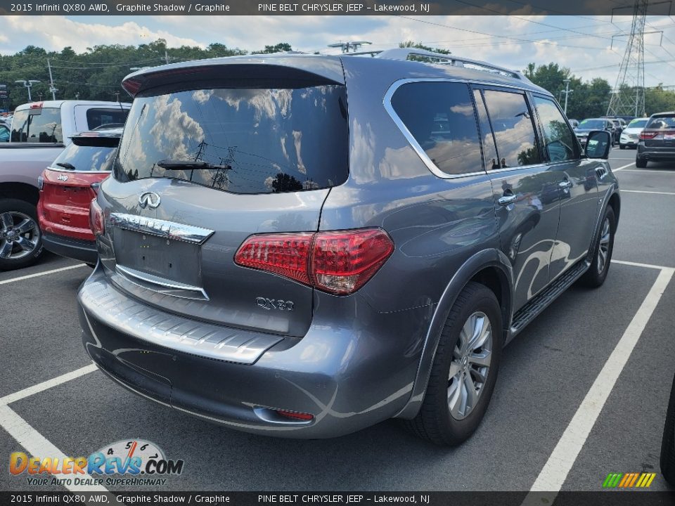 2015 Infiniti QX80 AWD Graphite Shadow / Graphite Photo #4