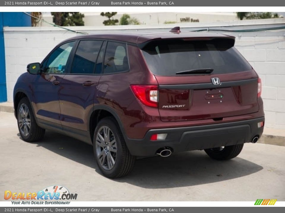 2021 Honda Passport EX-L Deep Scarlet Pearl / Gray Photo #2