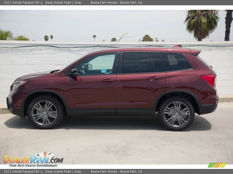 2021 Honda Passport EX-L Deep Scarlet Pearl / Gray Photo #4