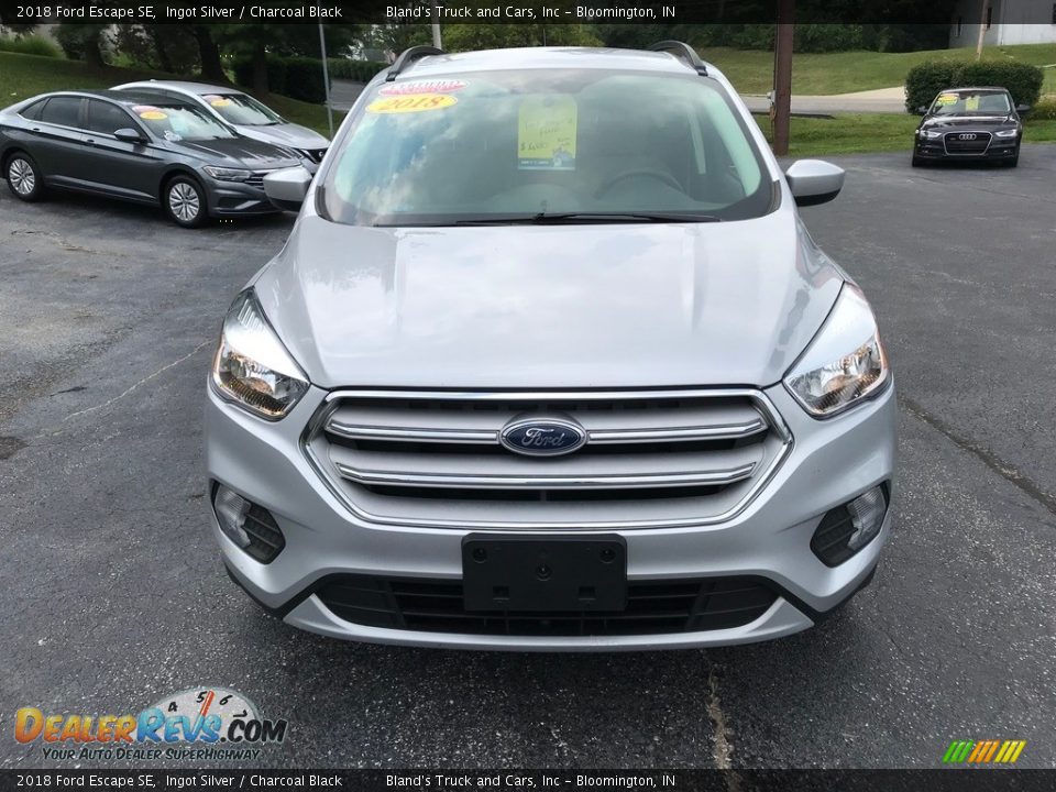 2018 Ford Escape SE Ingot Silver / Charcoal Black Photo #3