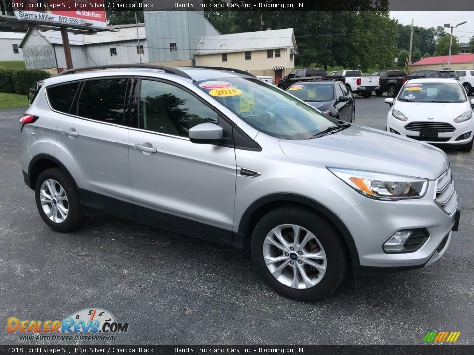 2018 Ford Escape SE Ingot Silver / Charcoal Black Photo #4