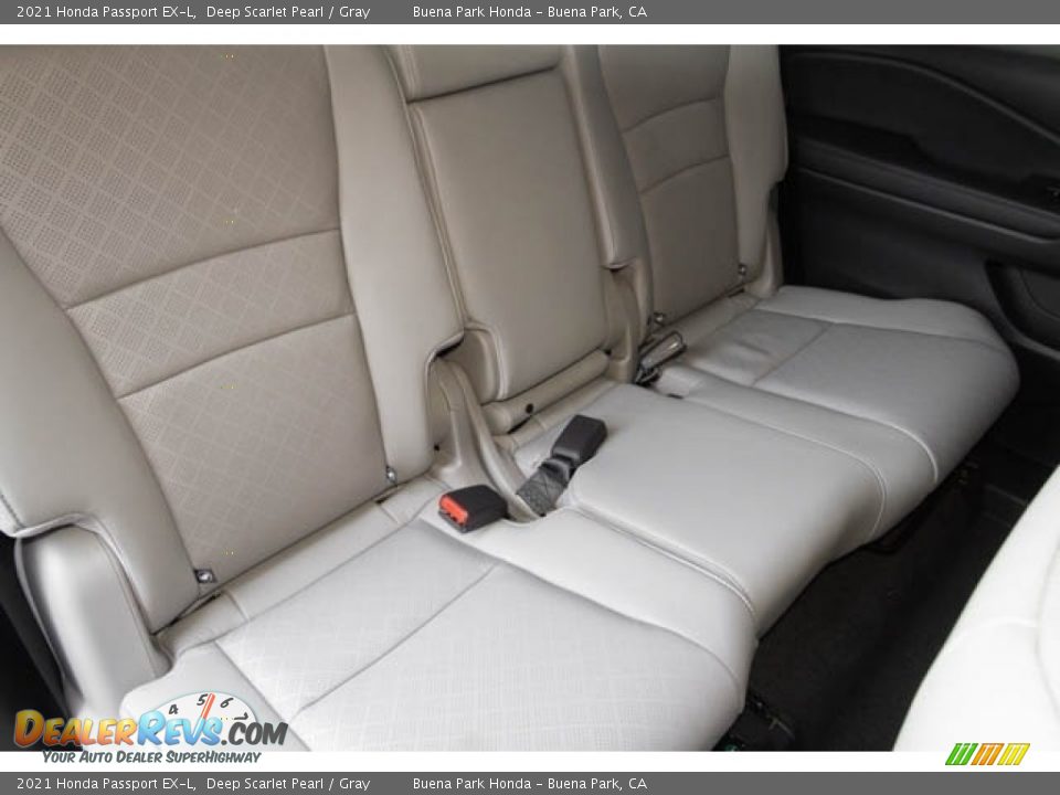 2021 Honda Passport EX-L Deep Scarlet Pearl / Gray Photo #27