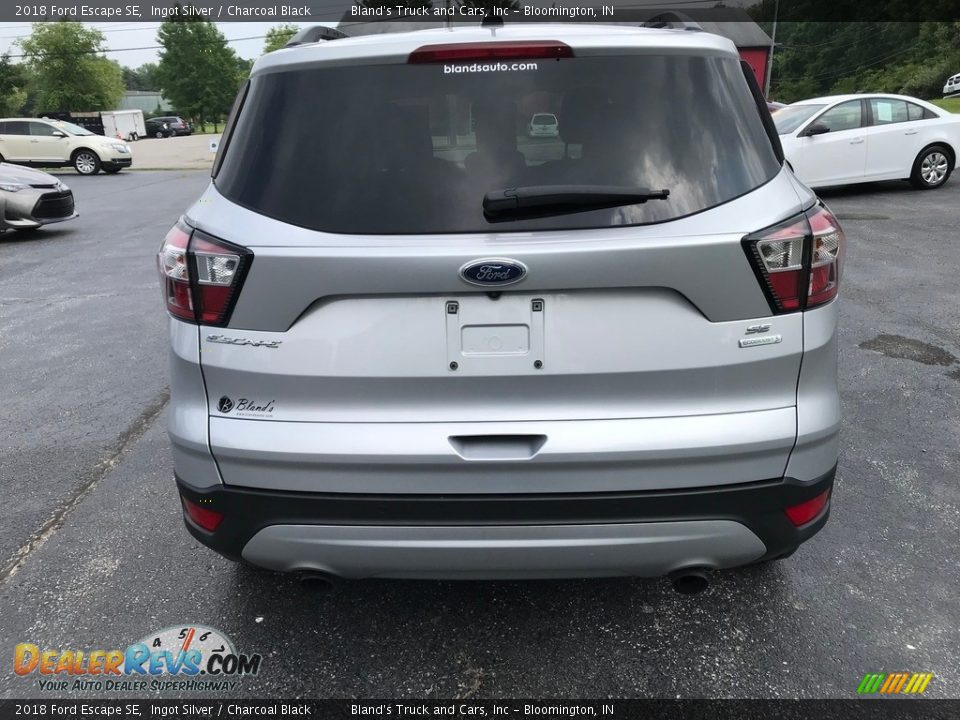 2018 Ford Escape SE Ingot Silver / Charcoal Black Photo #7
